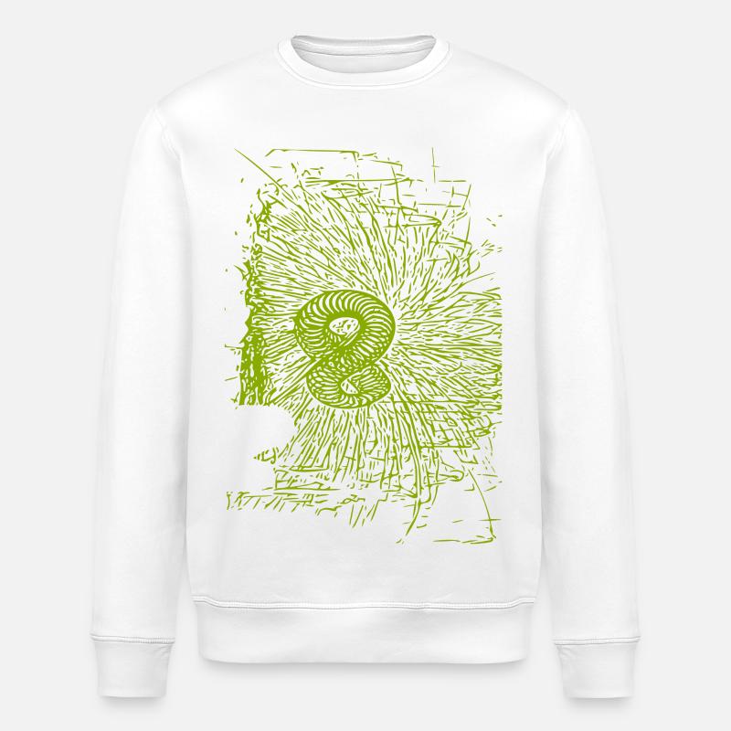 abstract design - Stanley/Stella ROLLER Unisex Organic Sweatshirt - white