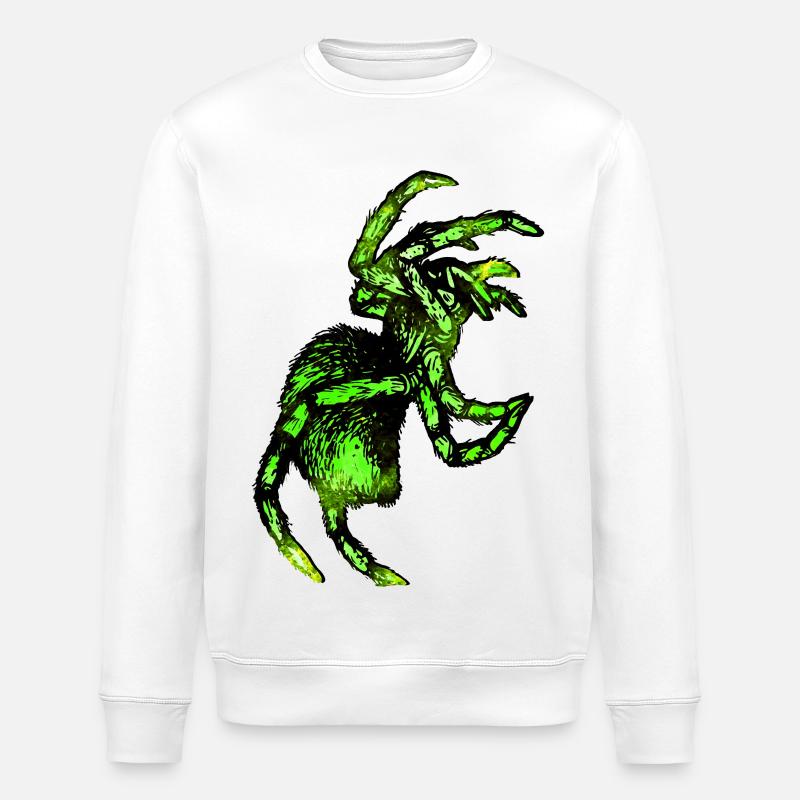 Arachnophobie araignée araignée halloween - Sweat bio ROLLER Stanley/Stella Unisexe - blanc