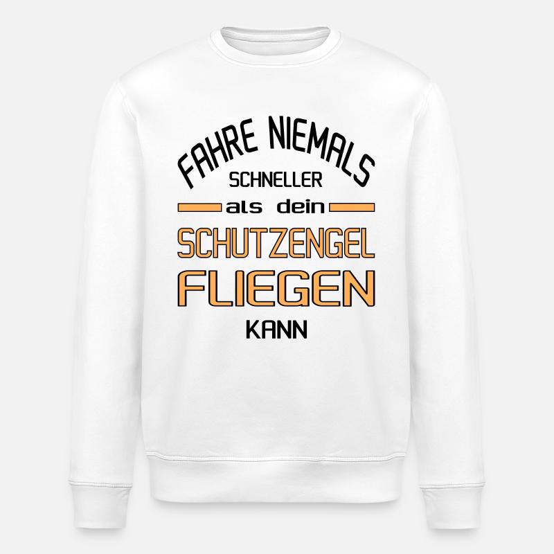 Schneller als dein Schutzengel? - Stanley/Stella Unisex Bio-Sweatshirt ROLLER - Weiß
