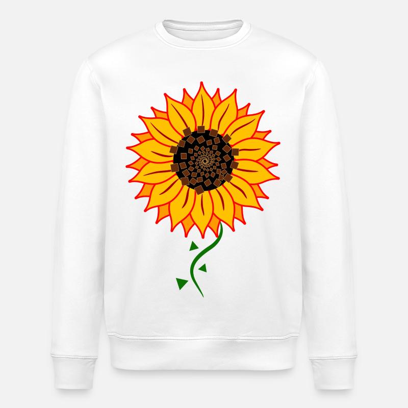 Sonnenblume - Stanley/Stella Unisex Bio-Sweatshirt ROLLER - Weiß