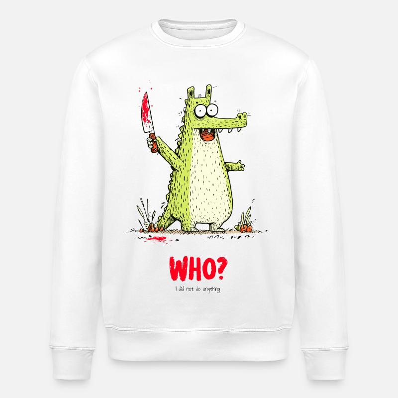 Who? - Stanley/Stella Unisex Bio-Sweatshirt ROLLER - Weiß