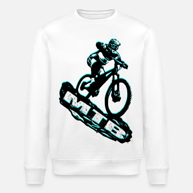 Vélo VTT - Sweat bio ROLLER Stanley/Stella Unisexe - blanc