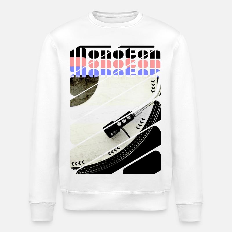 Der Mono-Ton - Vinyl drehend - Stanley/Stella Unisex Bio-Sweatshirt ROLLER - Weiß