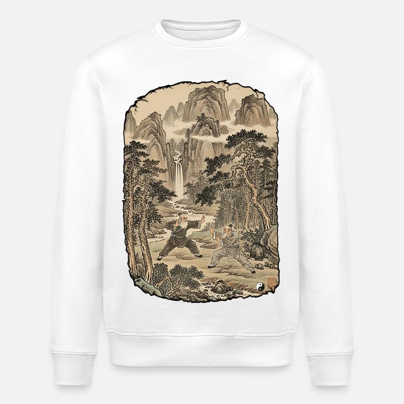 Tradition du Kung-Fu - Sweat bio ROLLER Stanley/Stella Unisexe - blanc