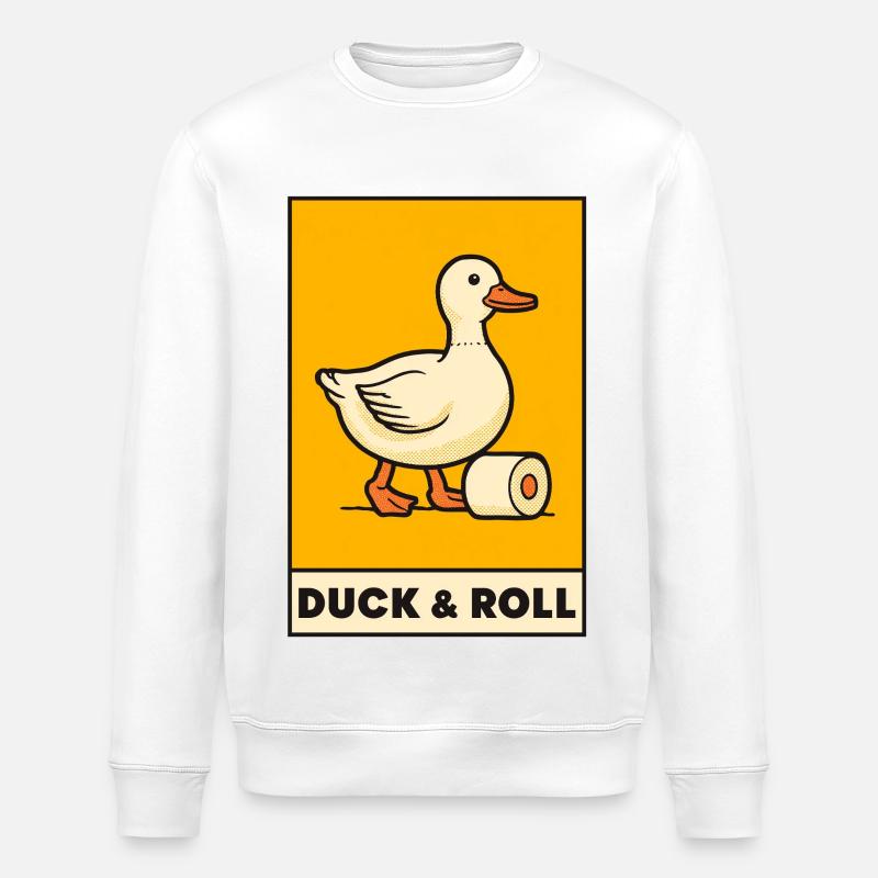 Duck & Roll - Stanley/Stella Unisex Bio-Sweatshirt ROLLER - Weiß