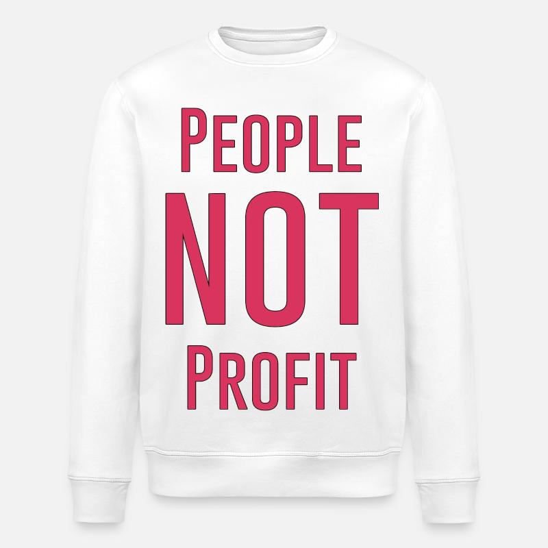 Menschen, keine Gewinne - Stanley/Stella Unisex Bio-Sweatshirt ROLLER - Weiß