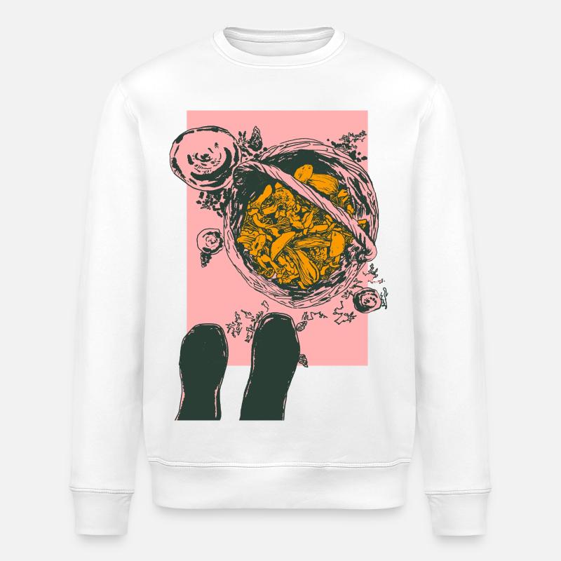 IM PILZWALD - Stanley/Stella Unisex Bio-Sweatshirt ROLLER - Weiß
