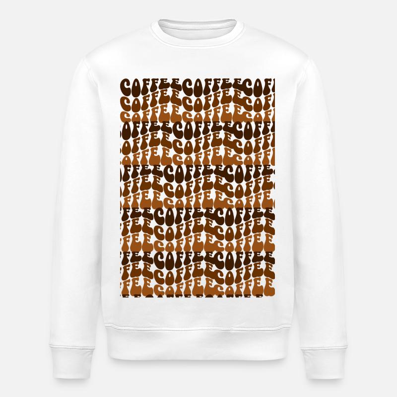 coffee coffee coffee - Stanley/Stella Unisex Bio-Sweatshirt ROLLER - Weiß