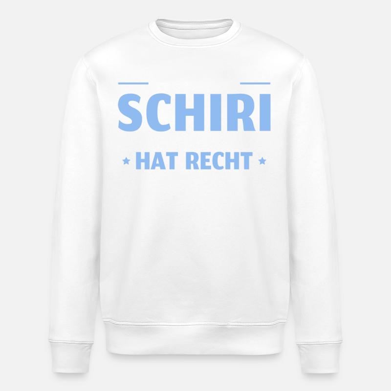 Schiri Einer von uns hat Recht Schiedsrichter - Stanley/Stella Unisex Bio-Sweatshirt ROLLER - Weiß