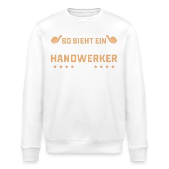 Handwerk Weltklasse Handwerker Geschenk - Stanley/Stella Unisex Bio-Sweatshirt ROLLER - Weiß - Vorne - Nik (191cm)