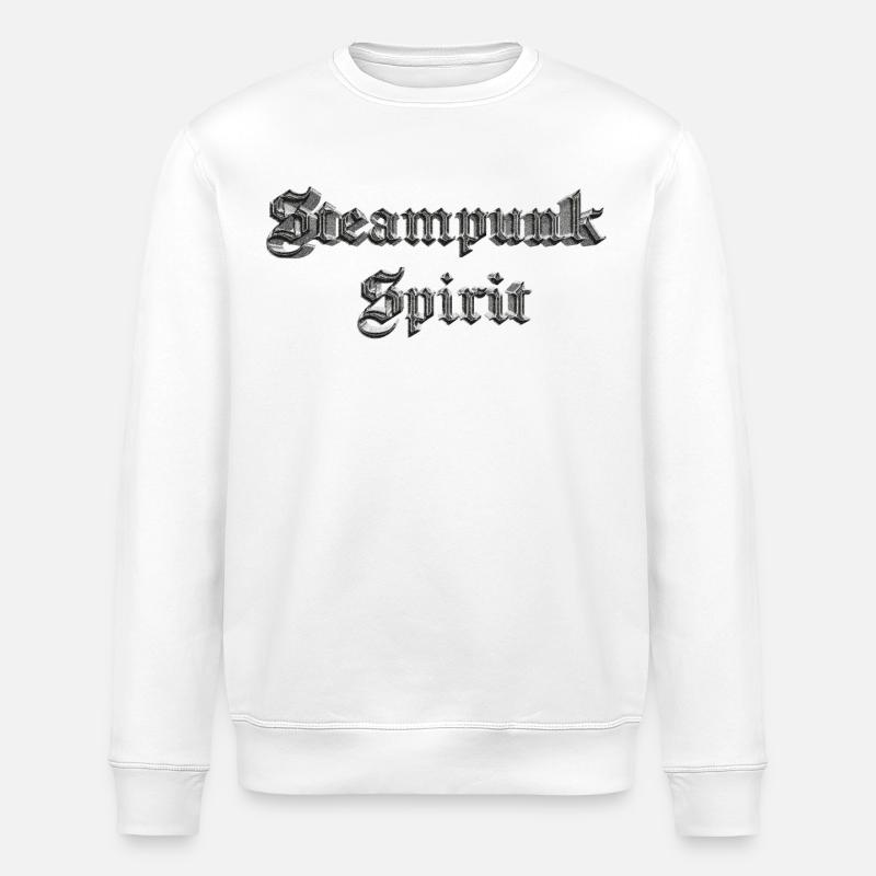 Steampunk - Sweat bio ROLLER Stanley/Stella Unisexe - blanc