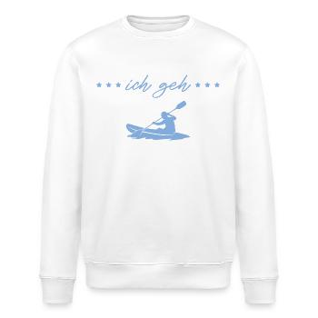 Kajak Mir egal Ich geh Paddeln - Stanley/Stella Unisex Bio-Sweatshirt ROLLER - Weiß - Vorne - Nik (191cm)
