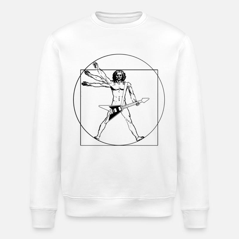 da vinci Felsen - Stanley/Stella Unisex Bio-Sweatshirt ROLLER - Weiß