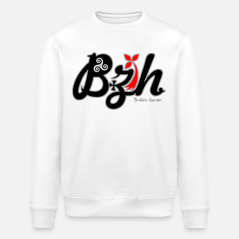 Bzh - Stanley/Stella Unisex Bio-Sweatshirt ROLLER - Weiß