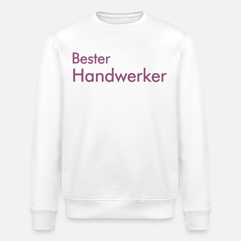 Bester Handwerker - Stanley/Stella Unisex Bio-Sweatshirt ROLLER - Weiß