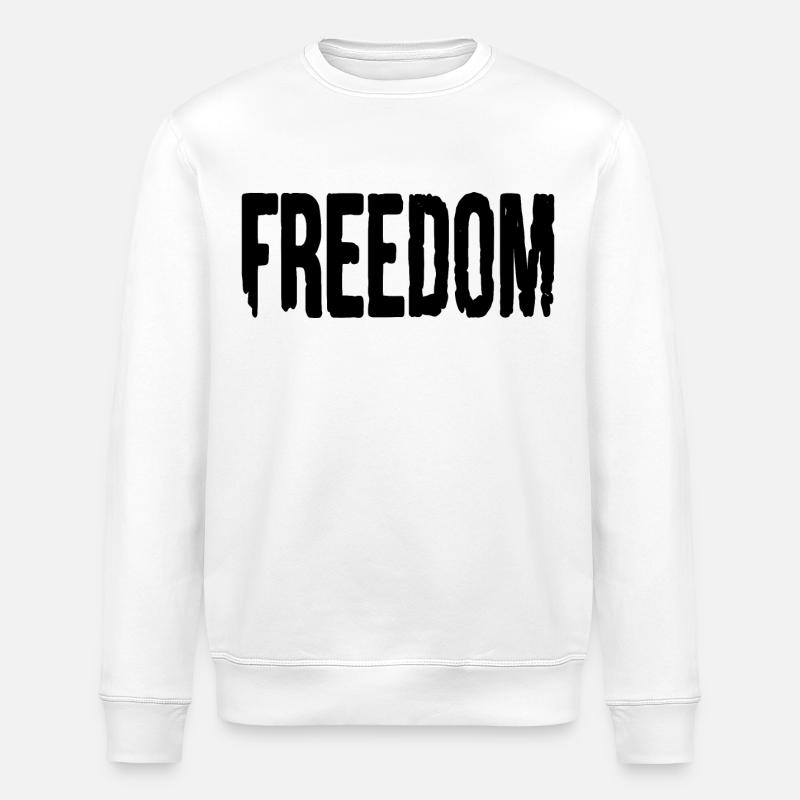 Freedom - Stanley/Stella Unisex Bio-Sweatshirt ROLLER - Weiß
