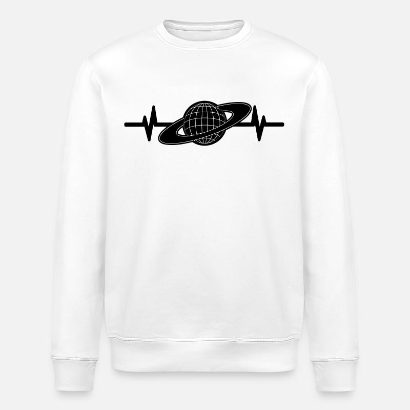 Y2K Heartbeat Love Nostalgie - Sweat bio ROLLER Stanley/Stella Unisexe - blanc