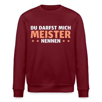 Fortbildung bestandene Meisterprüfung - Stanley/Stella Unisex Bio-Sweatshirt ROLLER - Weiß - Vorne - Nik (191cm)