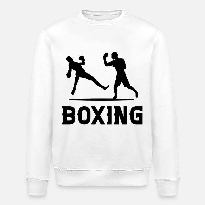 Boxe - Sweat bio ROLLER Stanley/Stella Unisexe - blanc