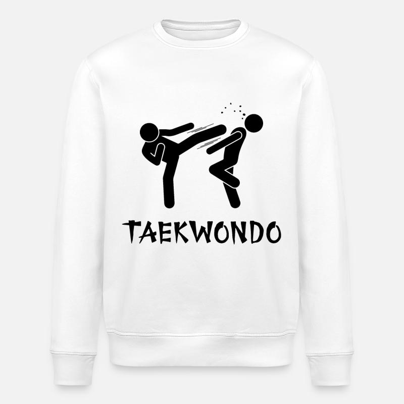 Taekwondo - Stanley/Stella Unisex Bio-Sweatshirt ROLLER - Weiß