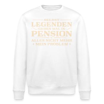 Arbeitskollege Beamter in Rente Pensionär - Stanley/Stella Unisex Bio-Sweatshirt ROLLER - Weiß - Vorne - Nik (191cm)