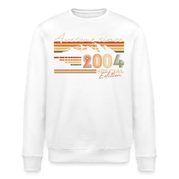 20. Geburtstag Berge Jahrgang 2004 Geschenk - Stanley/Stella Unisex Bio-Sweatshirt ROLLER - Weiß - Vorne - Nik (191cm)