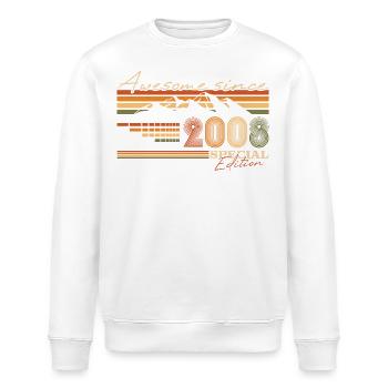 16. Geburtstag Berge Jahrgang 2008 Geschenk - Stanley/Stella Unisex Bio-Sweatshirt ROLLER - Weiß - Vorne - Nik (191cm)