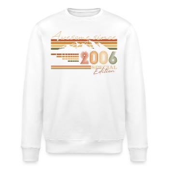 18. Geburtstag Berge Jahrgang 2006 Geschenk - Stanley/Stella Unisex Bio-Sweatshirt ROLLER - Weiß - Vorne - Nik (191cm)