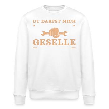 Ausbildung bestanden Mit Geselle ansprechen - Stanley/Stella Unisex Bio-Sweatshirt ROLLER - Weiß - Vorne - Nik (191cm)