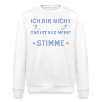 Fußballtrainer Stimme Torwart Trainer - Stanley/Stella Unisex Bio-Sweatshirt ROLLER - Weiß - Vorne - Nik (191cm)
