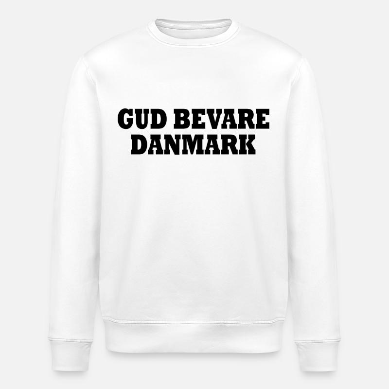 Gud bevare danmark - Sweat bio ROLLER Stanley/Stella Unisexe - blanc