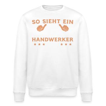 Heimwerker Weltklasse Handwerker - Stanley/Stella Unisex Bio-Sweatshirt ROLLER - Weiß - Vorne - Nik (191cm)