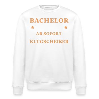 Bachelorprüfung bestanden 2025 Bachelor Abschluss - Stanley/Stella Unisex Bio-Sweatshirt ROLLER - Weiß - Vorne - Nik (191cm)