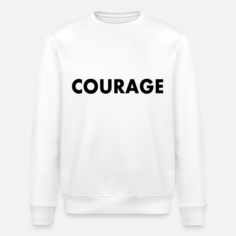 Courage - Stanley/Stella Unisex Bio-Sweatshirt ROLLER - Weiß