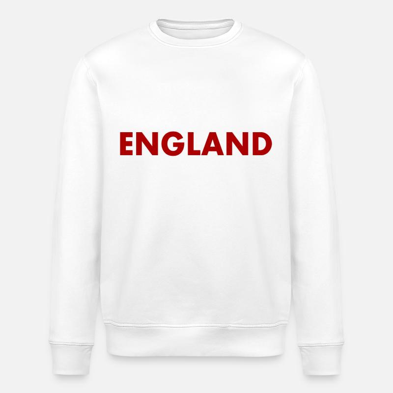 England - Stanley/Stella ROLLER Unisex Organic Sweatshirt - white