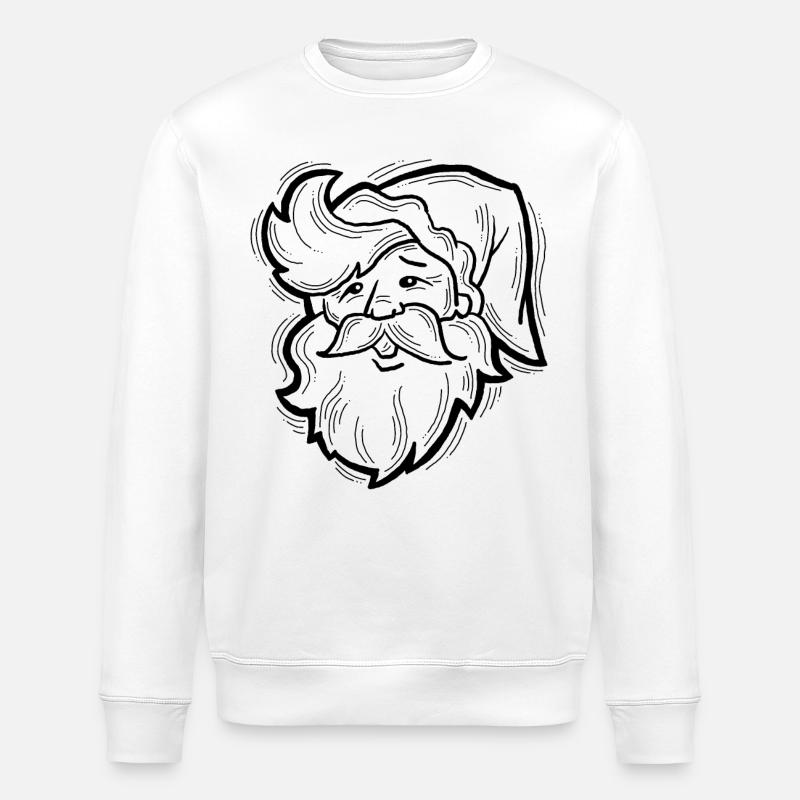 Père Noël - Sweat bio ROLLER Stanley/Stella Unisexe - blanc