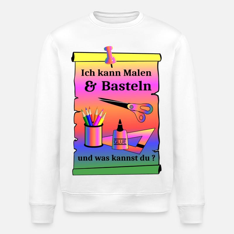 Malen und Basteln - Stanley/Stella Unisex Bio-Sweatshirt ROLLER - Weiß