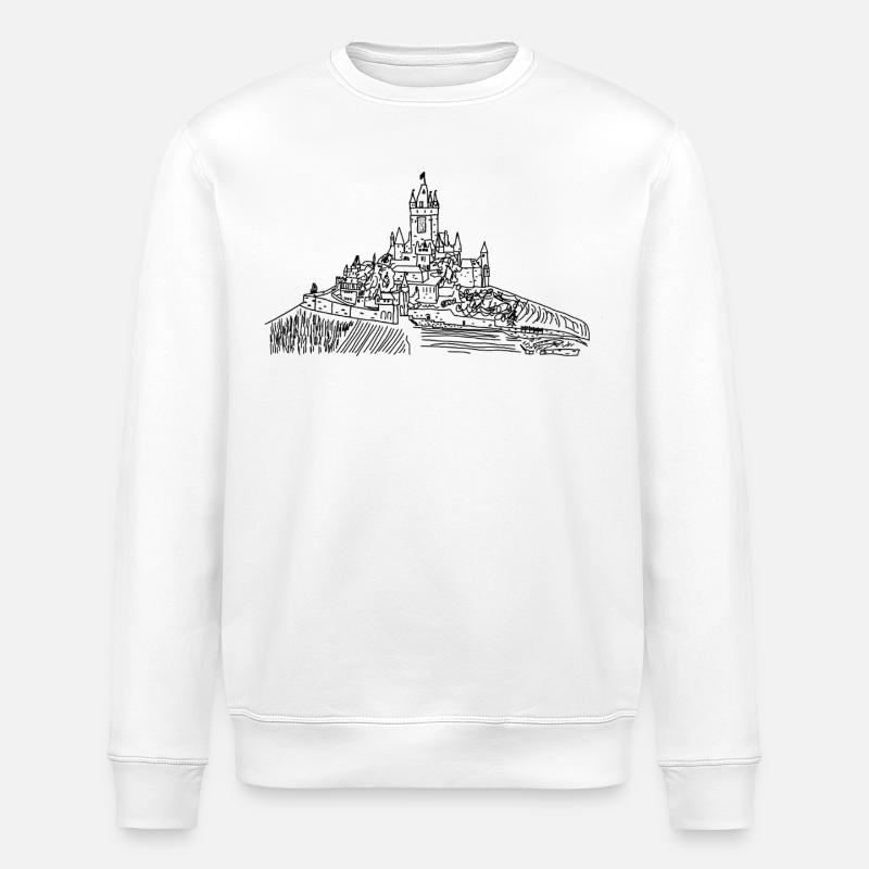 Reichsburg Cochem - Stanley/Stella Unisex Bio-Sweatshirt ROLLER - Weiß