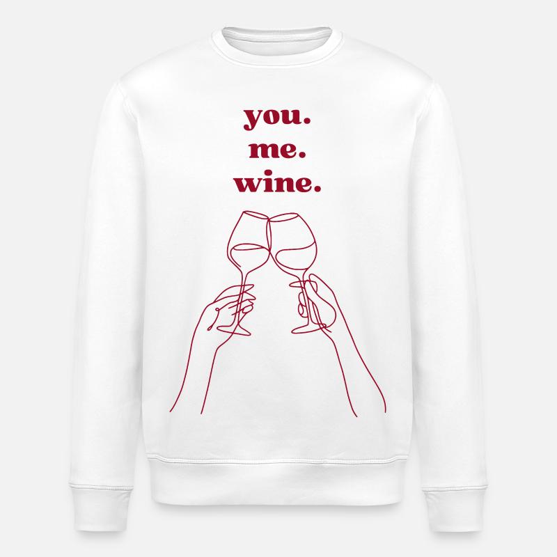 Toi. Moi. du vin. - Sweat bio ROLLER Stanley/Stella Unisexe - blanc