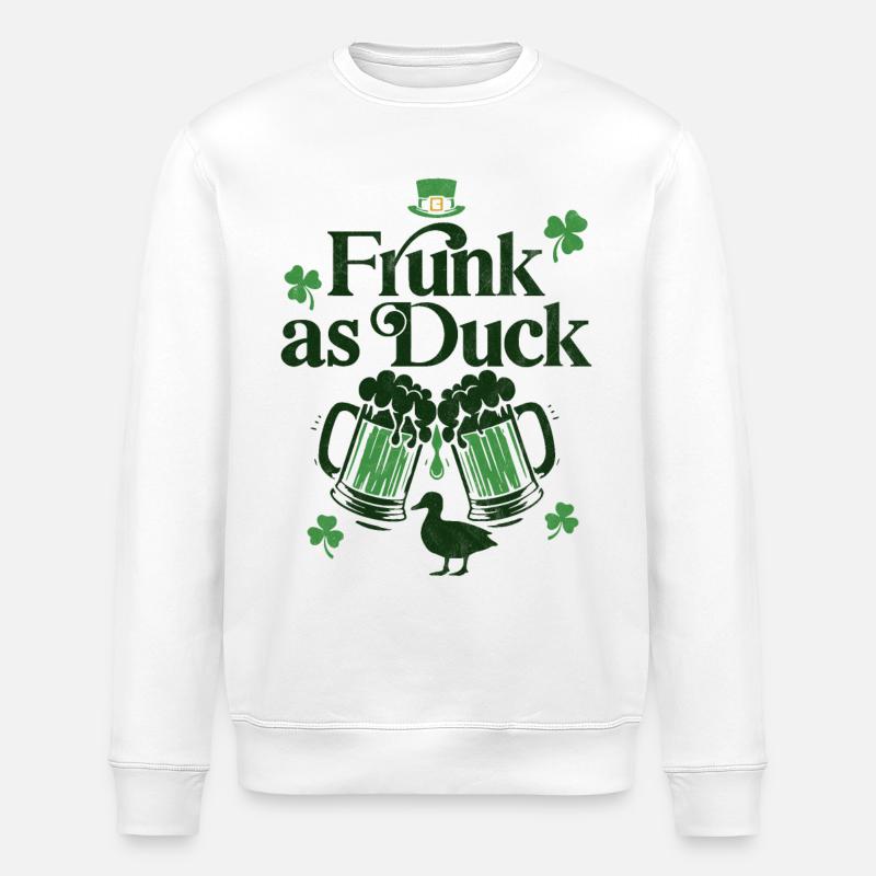 Frunk comme Canard - Sweat bio ROLLER Stanley/Stella Unisexe - blanc