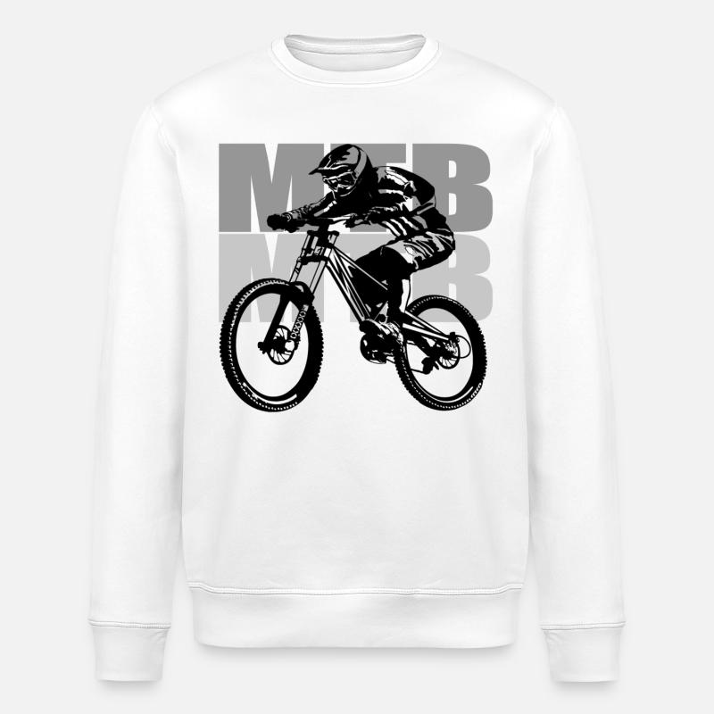Vélo VTT - Sweat bio ROLLER Stanley/Stella Unisexe - blanc
