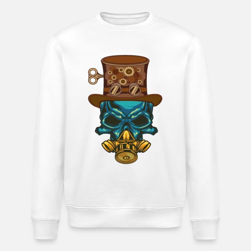 Steampunk Steampunker Steampunks Steampunkers - Stanley/Stella ROLLER Unisex Organic Sweatshirt - white