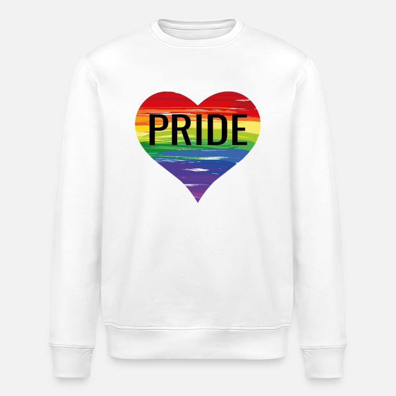 Gay Pride - Stanley/Stella Unisex Bio-Sweatshirt ROLLER - Weiß
