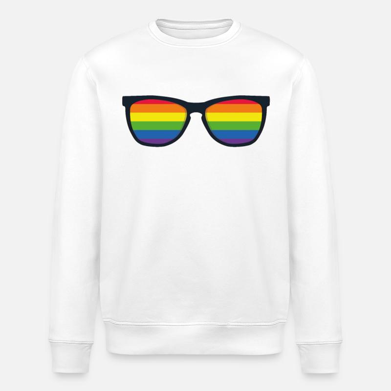 Lunettes de soleil arc-en-ciel - Sweat bio ROLLER Stanley/Stella Unisexe - blanc