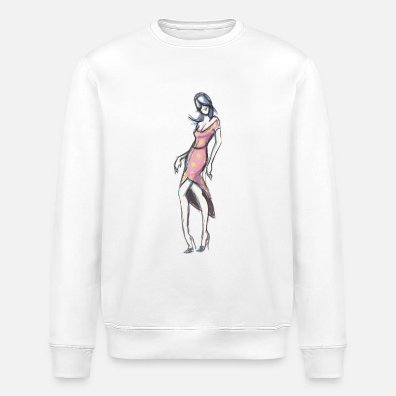 Modedesigner - Stanley/Stella Unisex Bio-Sweatshirt ROLLER - Weiß