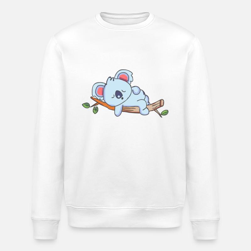 Koala dormant koala - Sweat bio ROLLER Stanley/Stella Unisexe - blanc