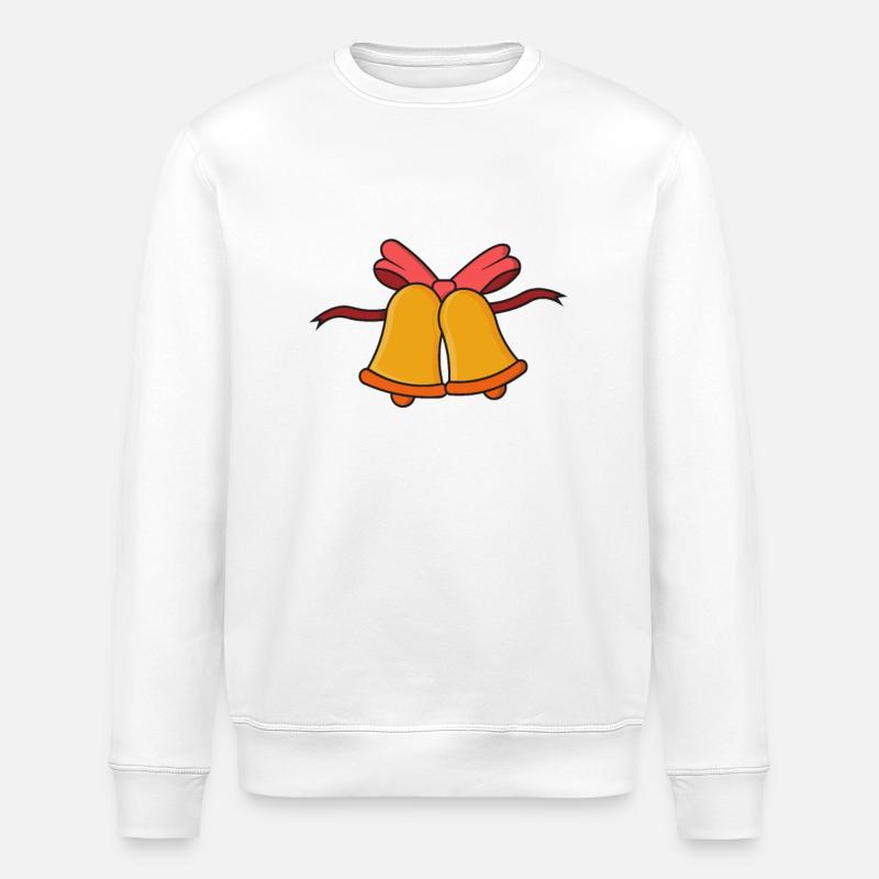 Cloches Cloches de Noël - Sweat bio ROLLER Stanley/Stella Unisexe - blanc