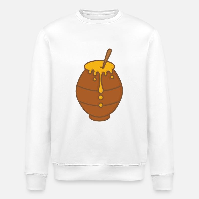 Pot de miel - Sweat bio ROLLER Stanley/Stella Unisexe - blanc