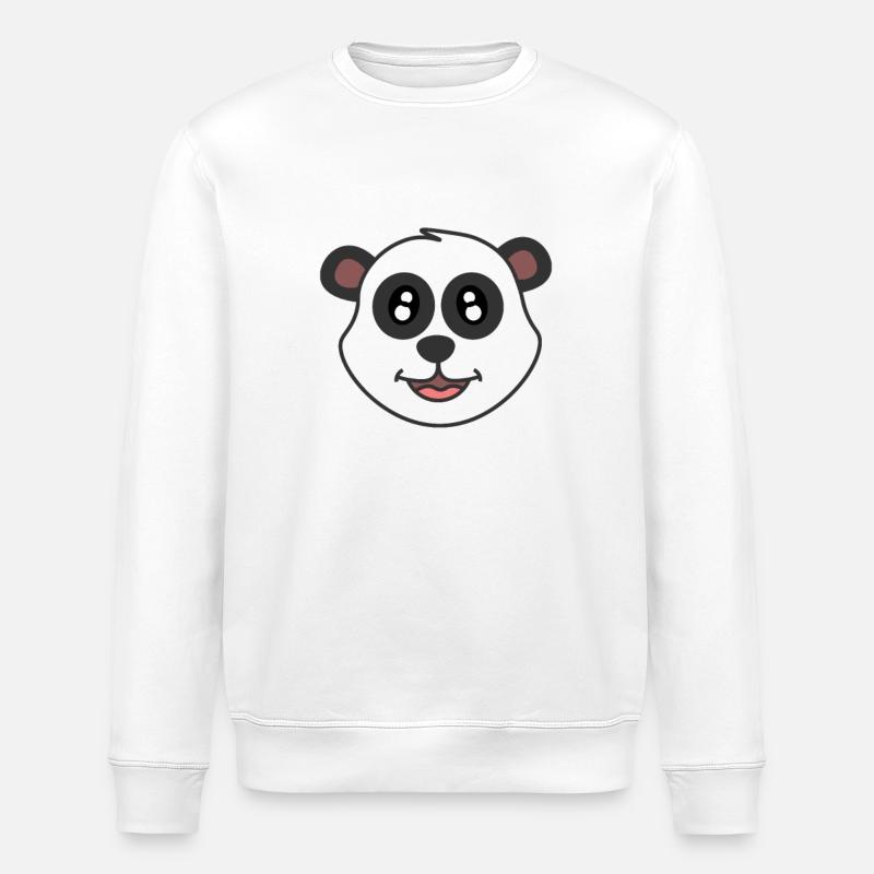 Panda Kawaii - Sweat bio ROLLER Stanley/Stella Unisexe - blanc