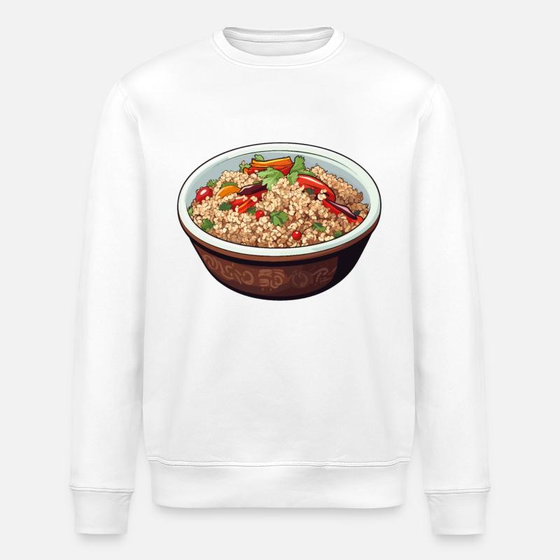 Couscous Schüssel - Stanley/Stella Unisex Bio-Sweatshirt ROLLER - Weiß